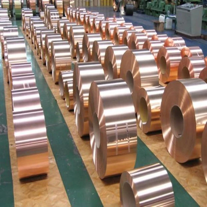 Fita de cobre do bronze do fósforo da lata para o processamento do corte do laser tira de cobre 0.2mm - 0.5mm fosforoso de 10m c5191