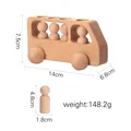 Wooden doll bus
