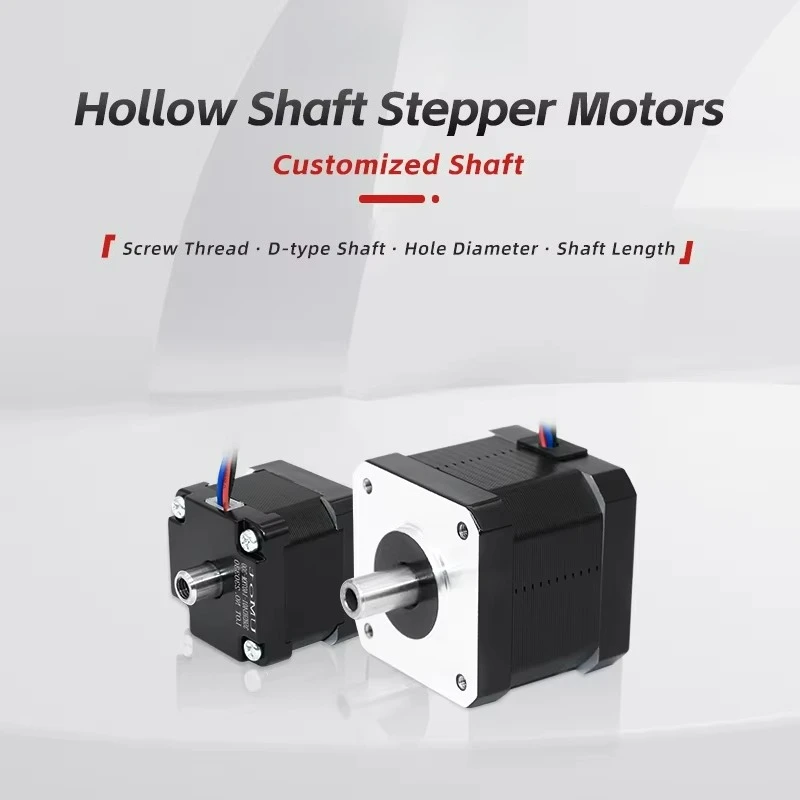 DC Mini Nema 11 Stepper Motor 28mm Dual Shaft Stepper Motor 0.67A 60mN.m 4 Leads for numerical control 3D Printer Hollow Dual