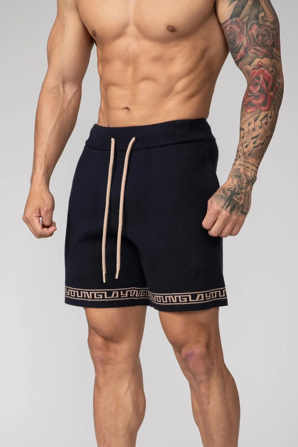 2024 neue Herren Shorts Sport Casual Mesh Shorts schnell trocknende atmungsaktive bedruckte Outdoor Beach Pants Running Training Shorts