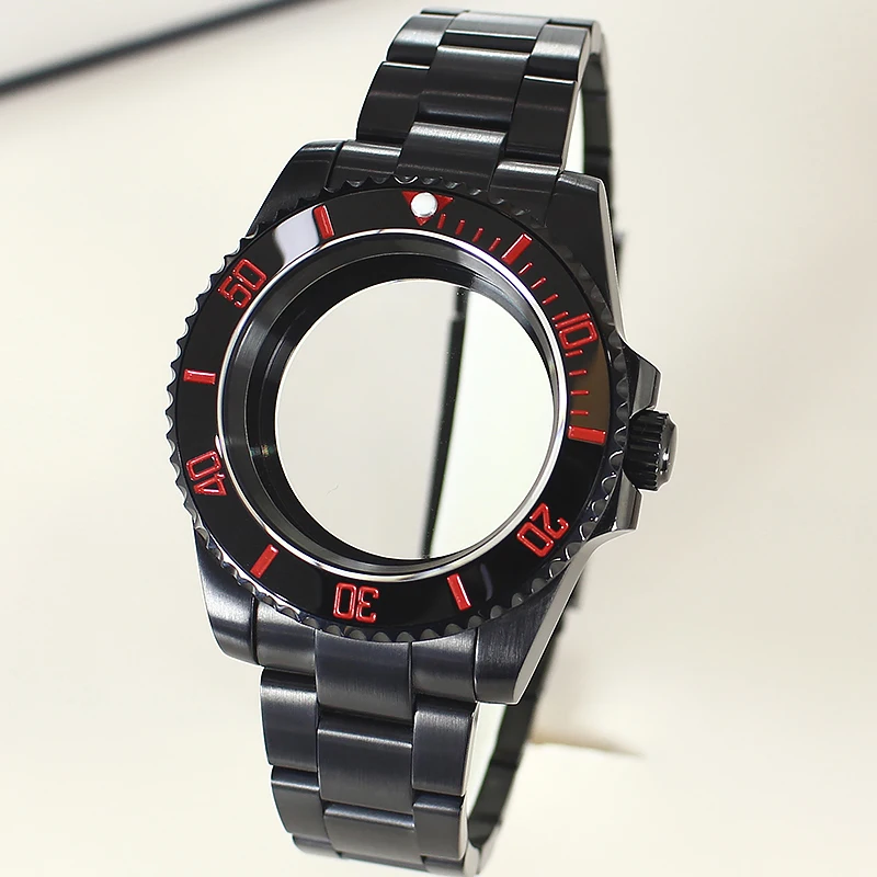 مجموعة كاملة من الملحقات مقاس 40 مم مناسبة لعلبة ساعة NH35 من الفولاذ المقاوم للصدأ الجديد المتوافق مع قرص NH34/36 مقاس 28.50 مم. #1