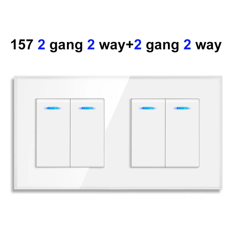 Variant: 157  2 gang-2 gang