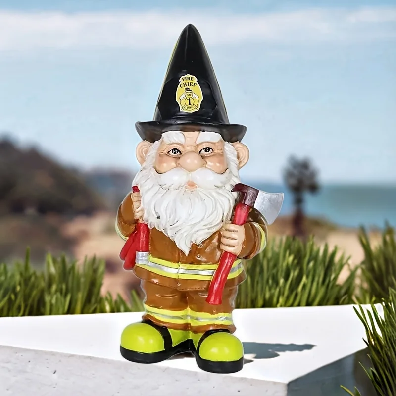 

Funny Resin Garden Gnome Statue Cartoon Naughty Dwarfs Figurines Small Sculptures Creative Decoration For Lawn Garden