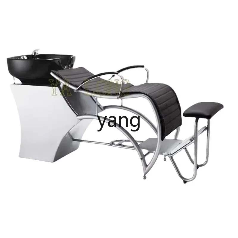 LMM High-End Japanese Half Lying Shampoo Chair Simple for Hair Salon Barber Shop Sitting Flushing Bed