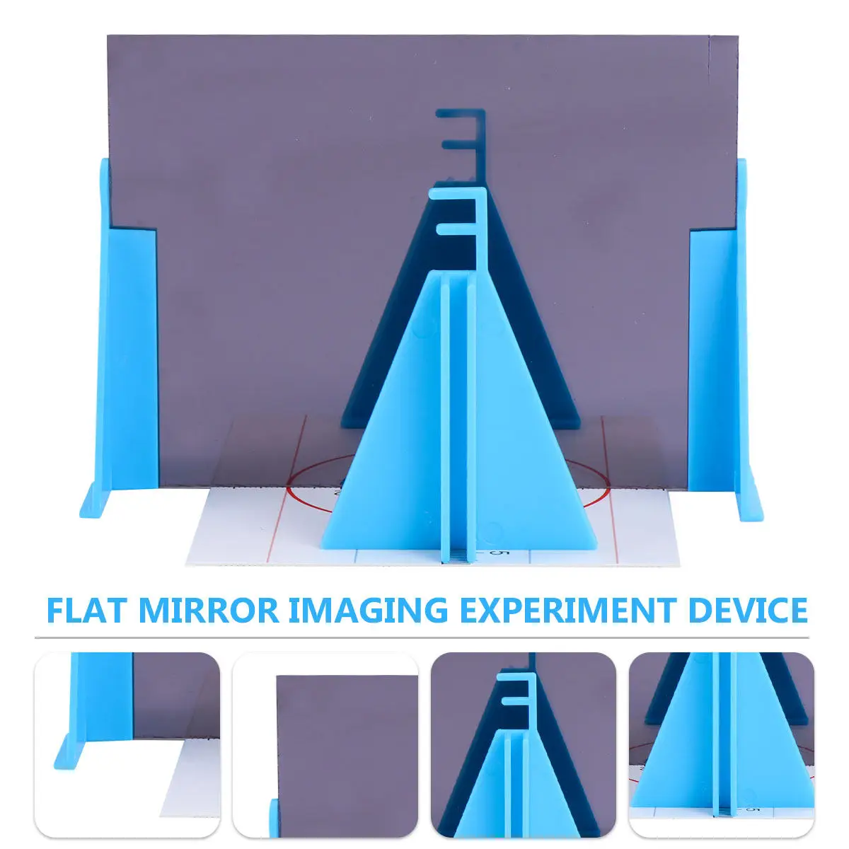 2Sets Easy Carry Flat Mirror Imaging Experiment Set Science Equipment Physics Teaching Optical Lab Classroom Presentation Tool