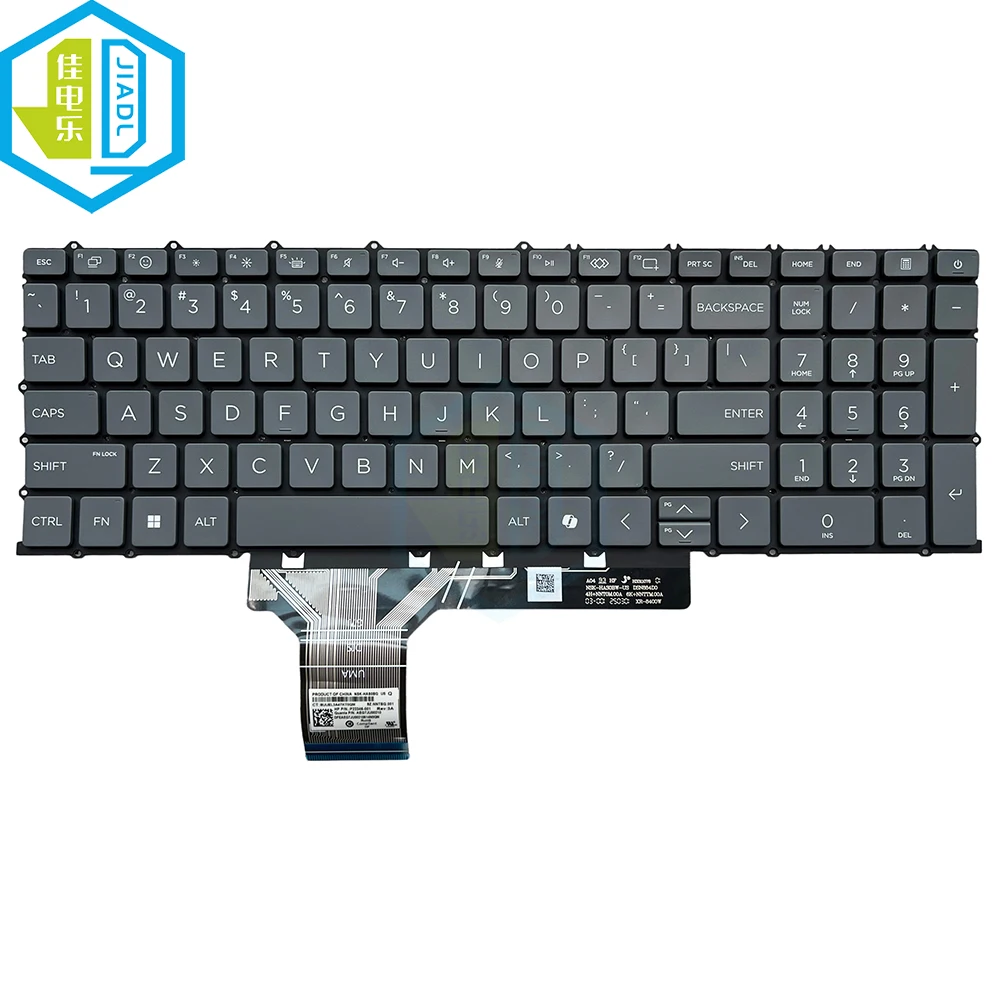 

New Backlit US USA English Laptop Keyboard For HP ProBook 4 G1iR P22346-001 AI version Notebook Grey Keyboard