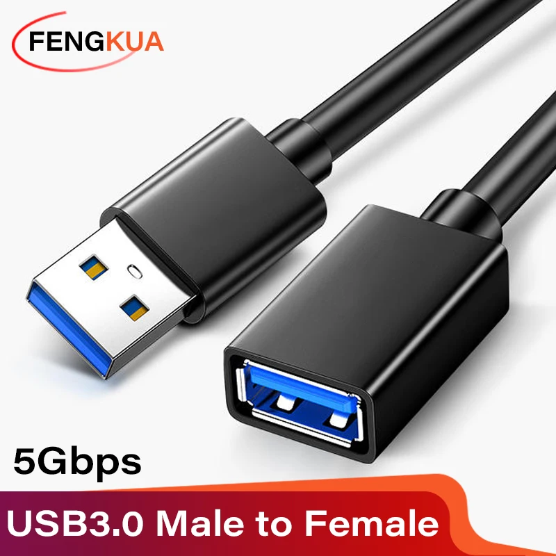 USB 3.0 Extension Cable Male to Female 5Gbps Data Cord USB3.0 Extender for PC PS3 Laptop to U Disk Smart TV USB Cable Extension