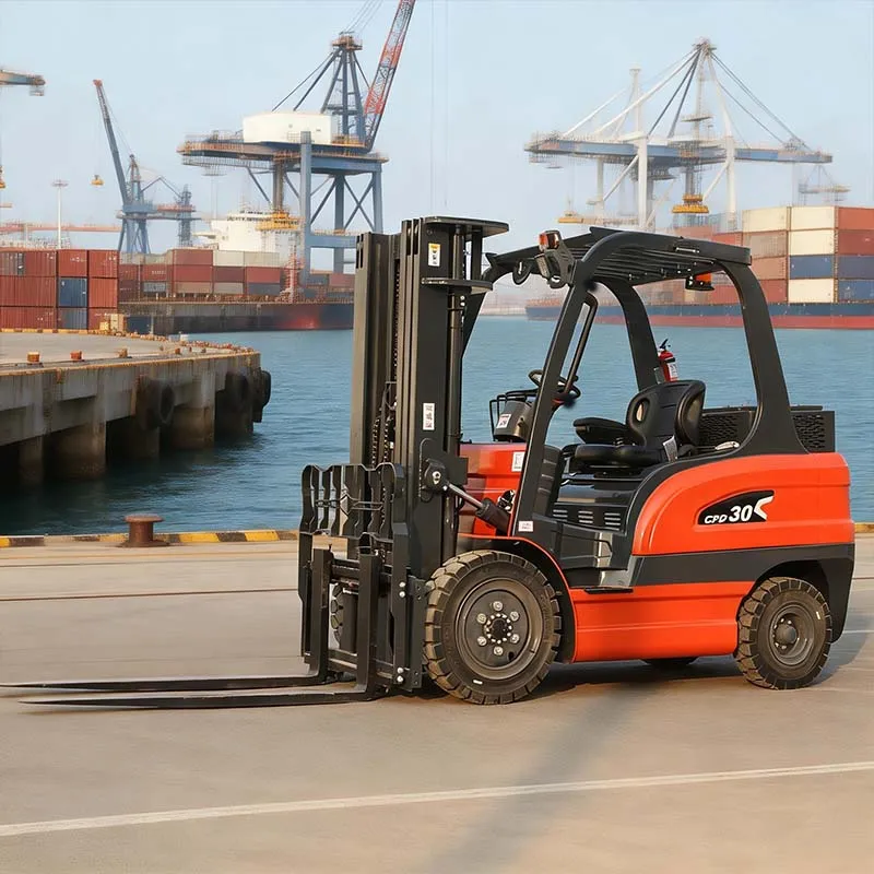2 Ton Automatic Slow Down Electric Forklift Turn Corner Safety Protection Supermarket Crowded Area Pallet Handling Machine