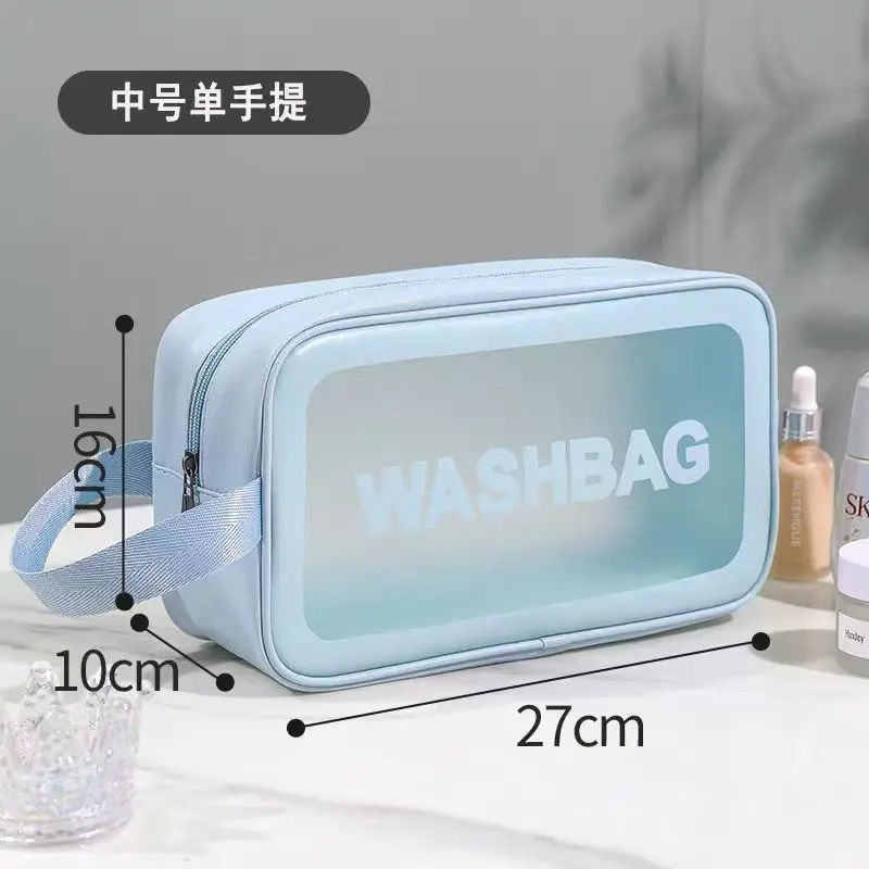 

Women's Portable Transparent Cosmetic Pouch Waterproof Travel Bag