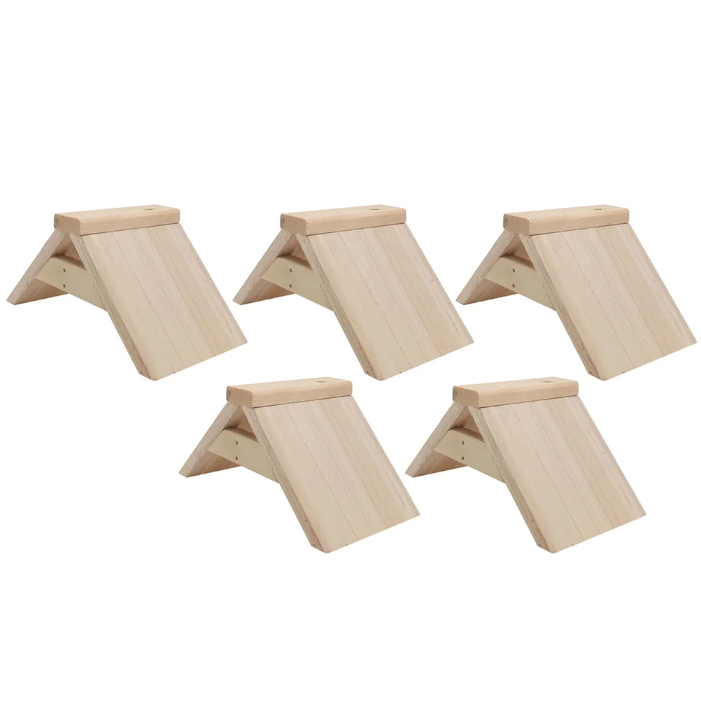 5 Pcs Solid Wood Perch for Pigeons Parrots Bird Cage Roosts Toy Flying Stand Natural Material Safe Chew Play Home Decor Pet