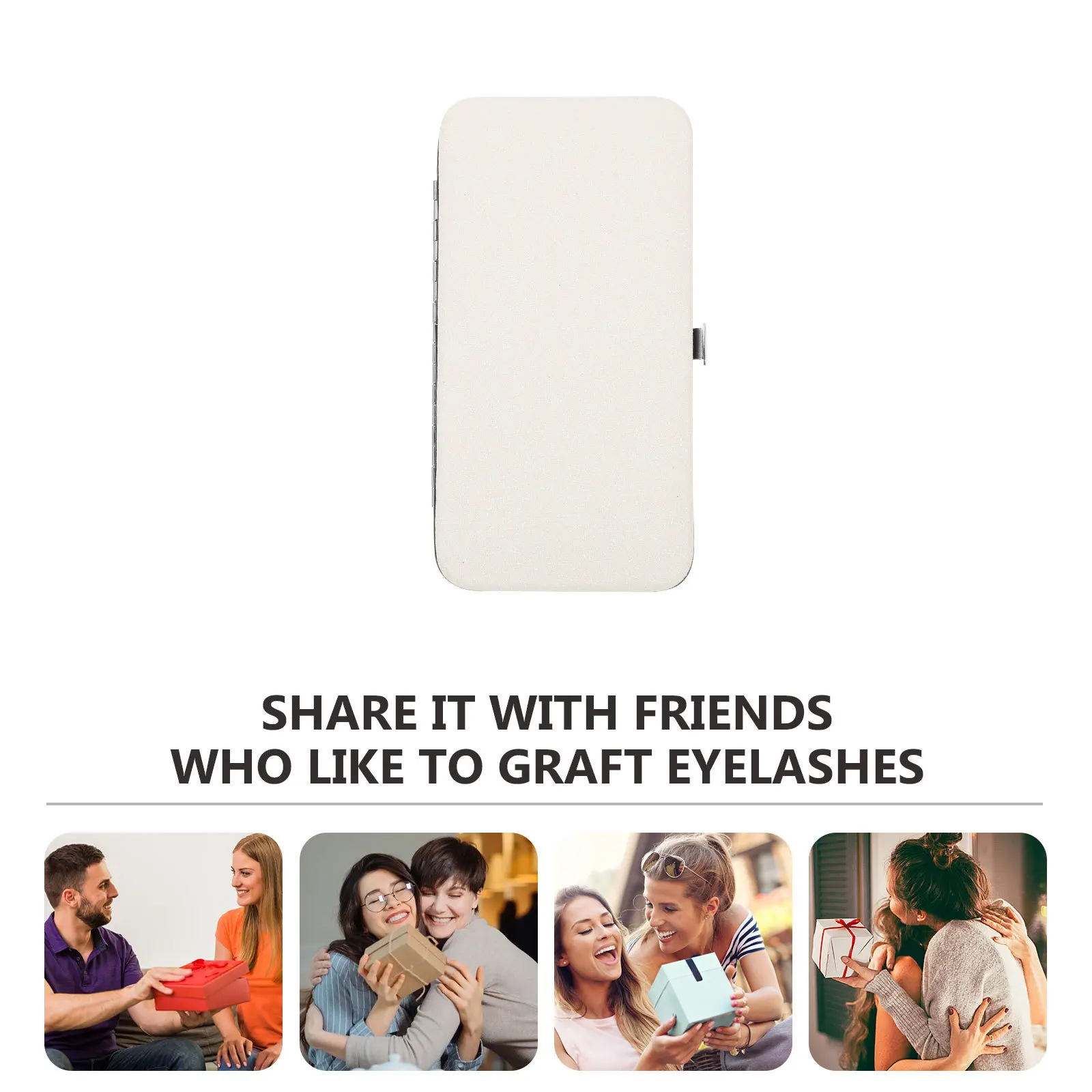 Portaoggetti da viaggio Borsa per organizer per strumenti per trucco Scatola per pinzette per ciglia Borsa comoda portatile Finitura liscia