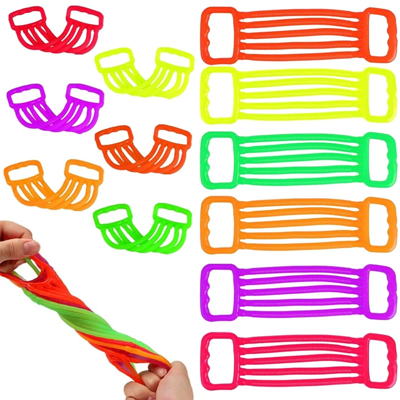 

12PCS Stretchy Fidget Strings Sensory Toys Party Favors for Kids Birthday Supplies Goodie Bag Stuffers Bulk Carnival Prizes