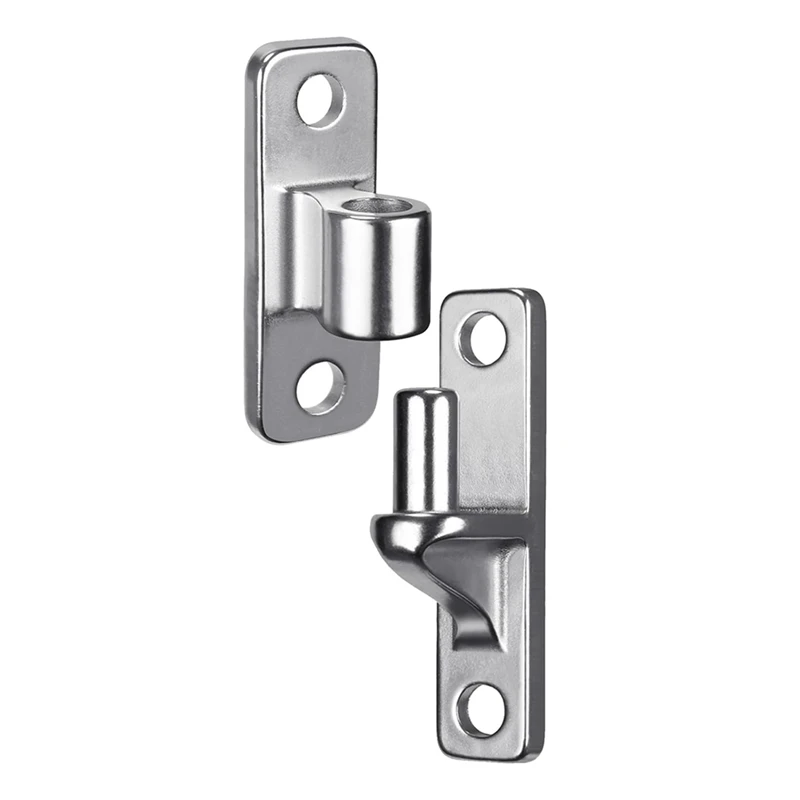 BEAU-Wall Mount Gate Hinges For Farm Gates, Outdoor One-Piece No-Weld Chain Link Fence Parts With 5/8 Hinge Pin