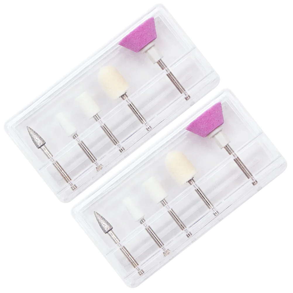 ชุดหัวขัดเล็บ 10 ชิ้น หัวเจียรแบบมืออาชีพสำหรับเล็บปลอมและเล็บธรรมชาติ อุปกรณ์ทำเล็บไฟฟ้า สายขัดเปลี่ยน