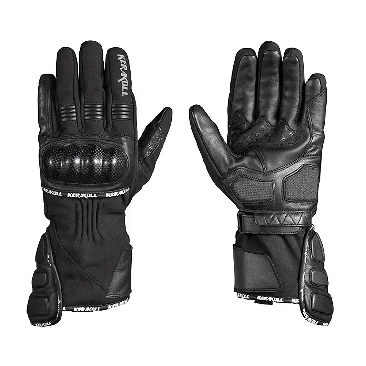 

Winter Motorcycle Gloves, Waterproof Motorbike Gloves, Anti-slip Biker Gloves, Warm Leather & Carbon Fiber Gloves.