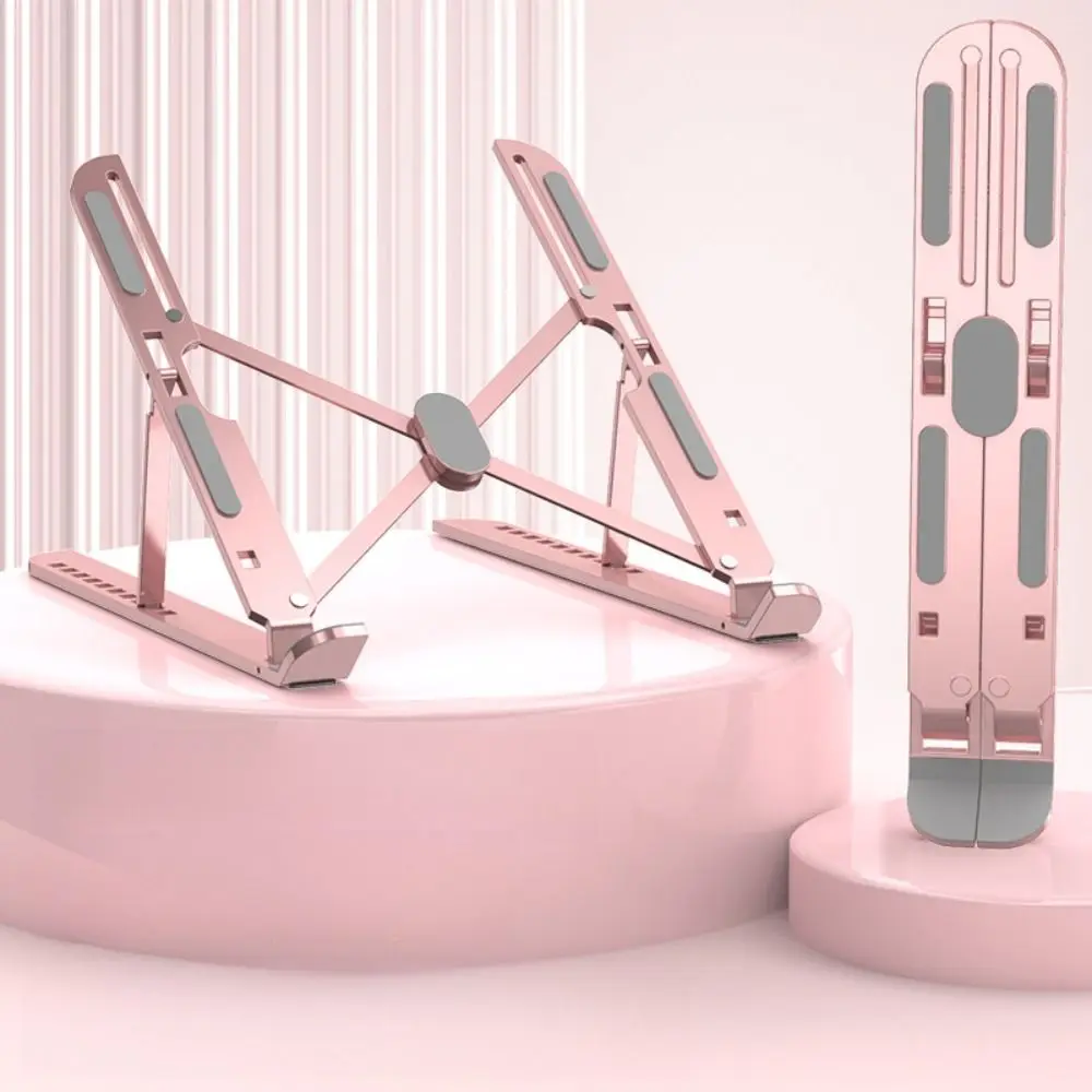 

Складная подставка для ноутбука, портативный охлаждающий кронштейн для ноутбука из алюминиевого сплава, регулируемые аксессуары для ПК, подставка для планшета, офисная