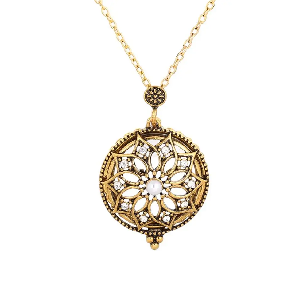 Fashion Alloy Magnifying Glass Pendant Golden Vintage Magnifying Glass Pendant Gifts