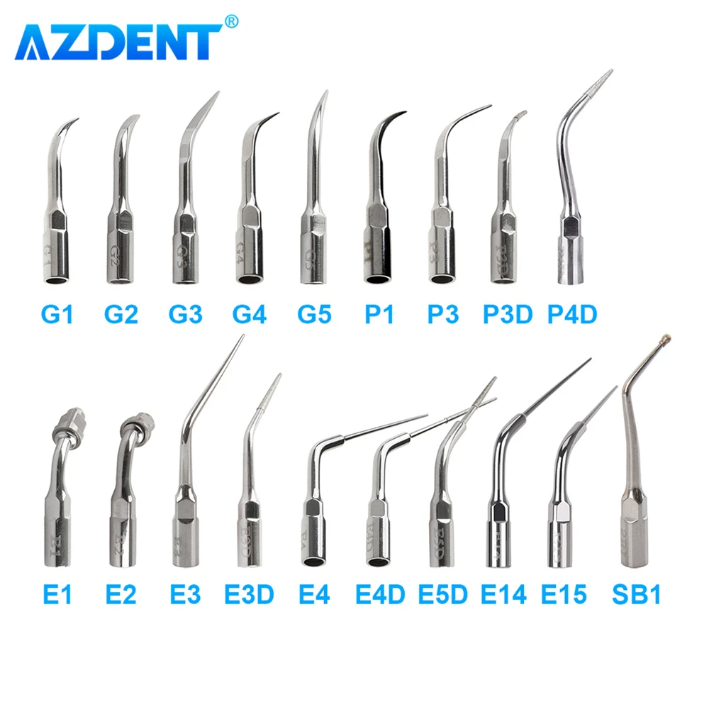 AZDENT Dental Endo Perio Scaling Tips fit for SATELEC DTE NSK EMS Woodpecker Ultrasonic Scaler Handpiece Scaling Periodontics