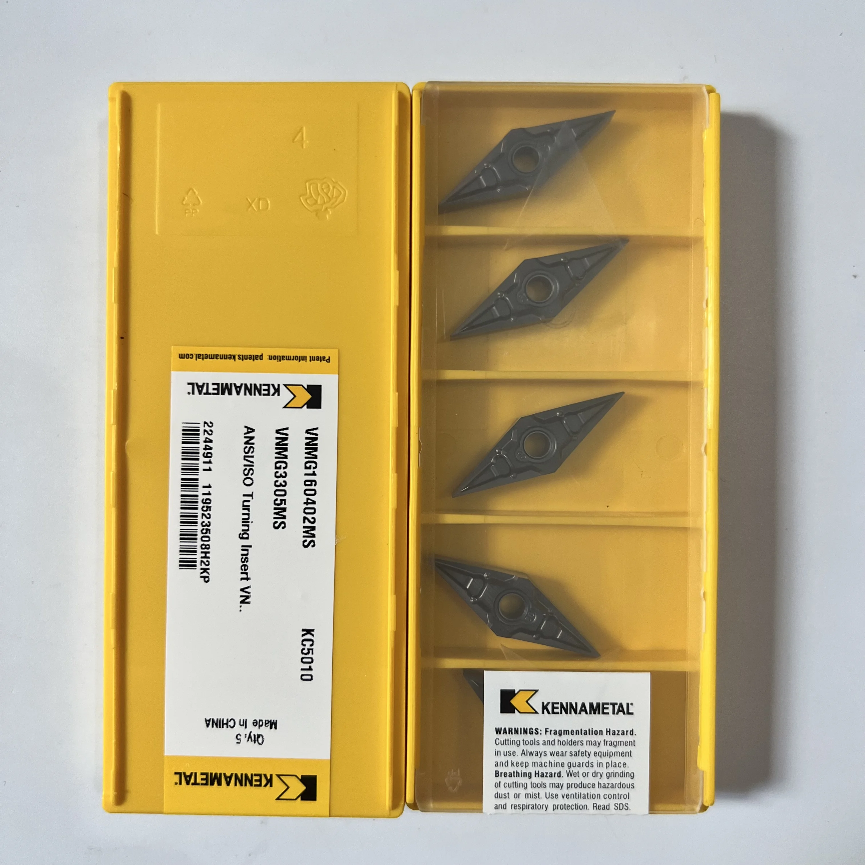 Lâmina original do CNC, VNMG160402MS, KC5010