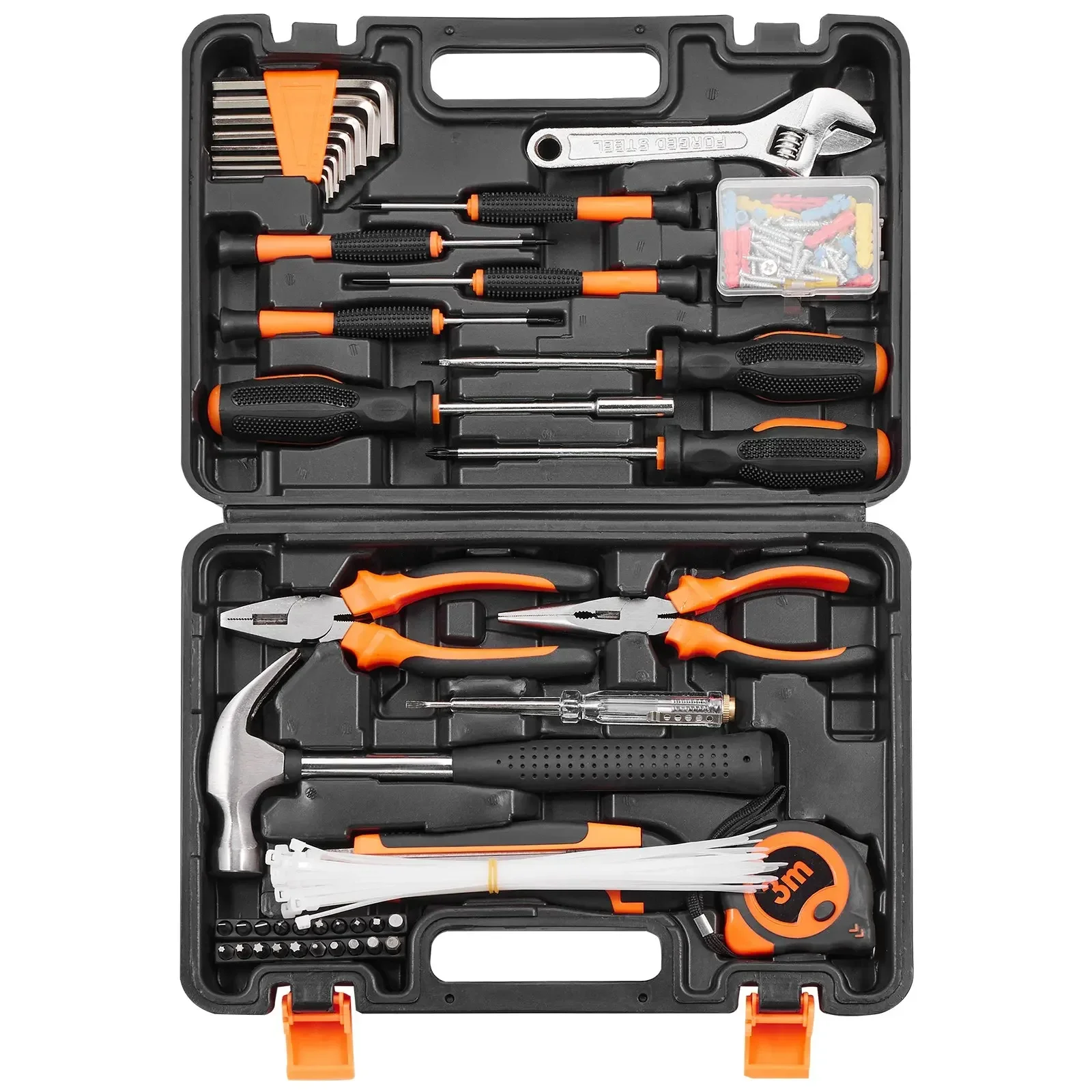 

VEVOR Tool Kit 132/216 Piece General Household Hand Tool Set with Portable Tool Case for DIY Projects and Automotive Repair