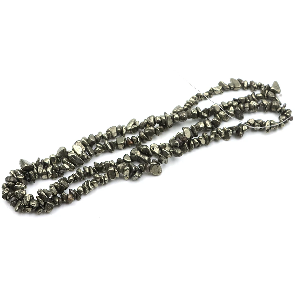 5-8mm Natural Chips Stone Beads Irregular Gemstone Healing Crystal Loose Pyrite Bead for Earring Bracelet Neclace Jewelry Making
