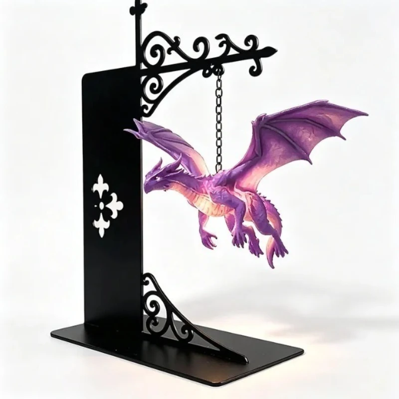 Ambient Library Lighting Vintage Purple Dragon Bookshelf Lamp Xmas Room Desktop Bookshelf Lantern Light Bookshelf Lamp Christmas
