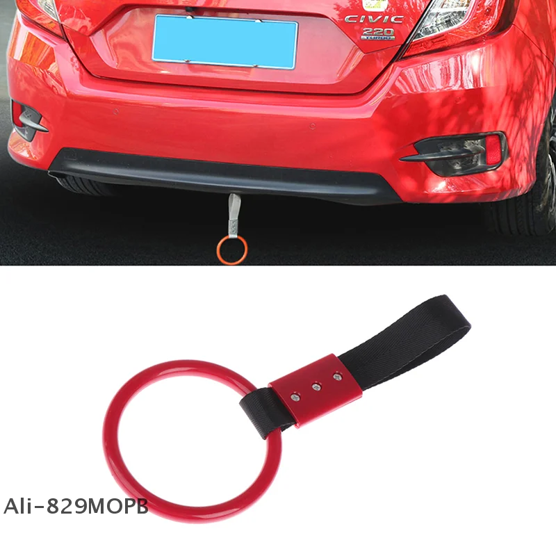 

【S】Circle Shape JDM Train Bus Handle Hand Strap Drift Charm Strap Drift Warning Ring For Car Rear Bumper Supplies