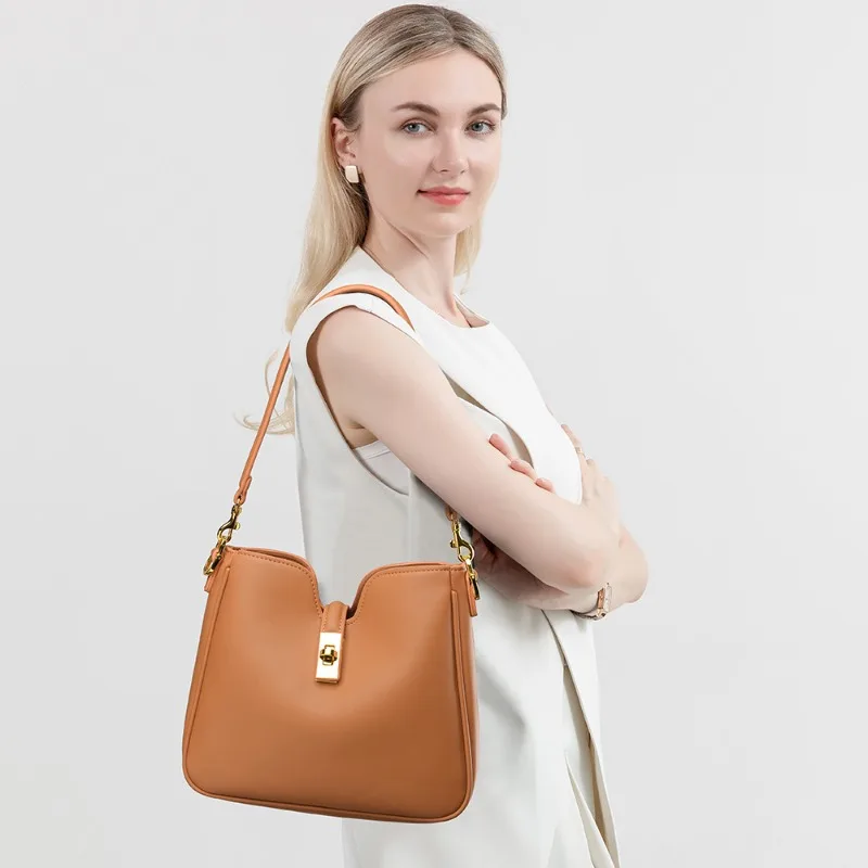

2025 Spring Summer Shoulder Bag Women, Versatile Underarm Crossbody Bag, Fashion Work Purse, Luxury Textured Handbag