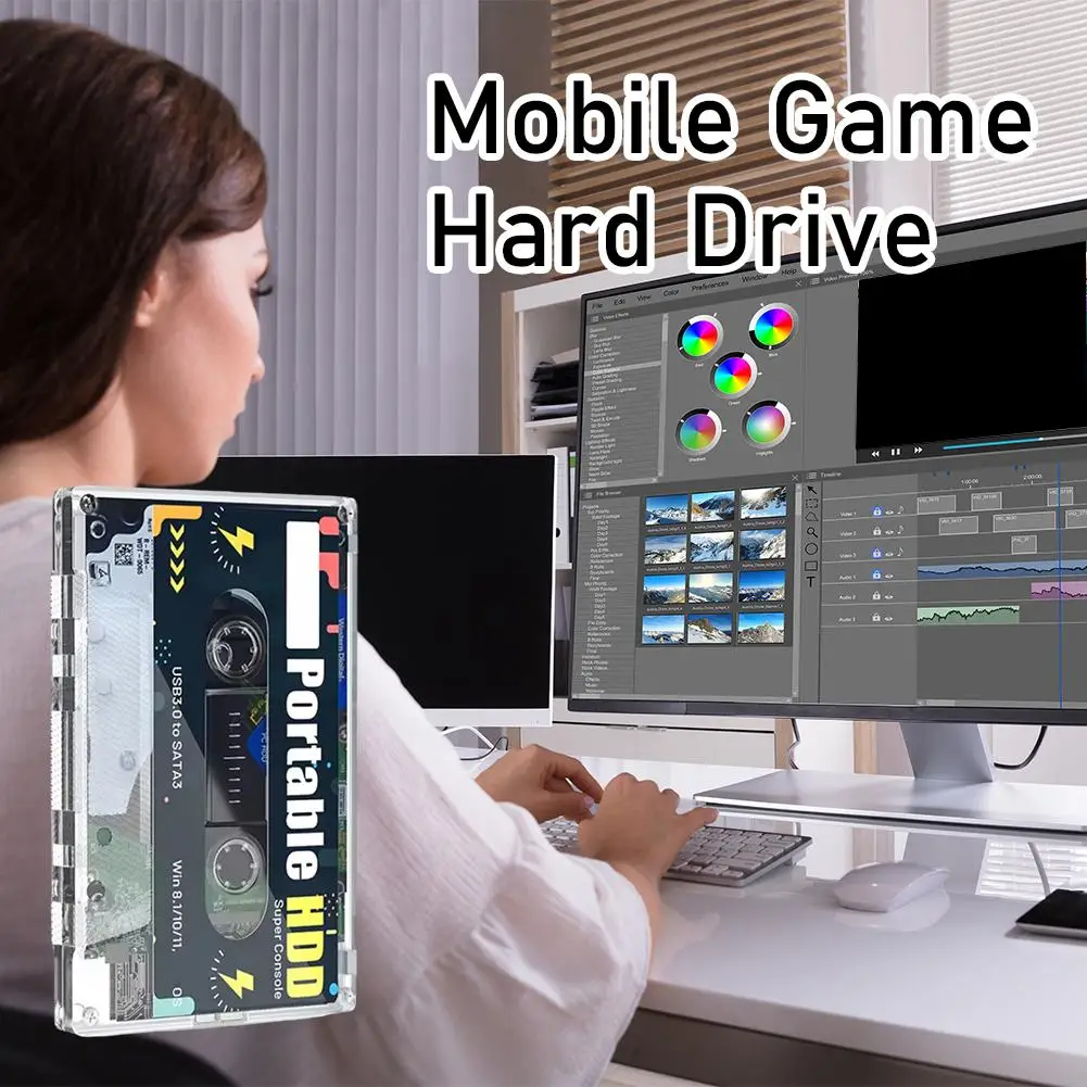 HDD External Game Hard Drive 320GB Portable Hard Drive Batocera 38 System 40,000+ Games for Mac OS/Linux/Windows XP/7/8/10/11