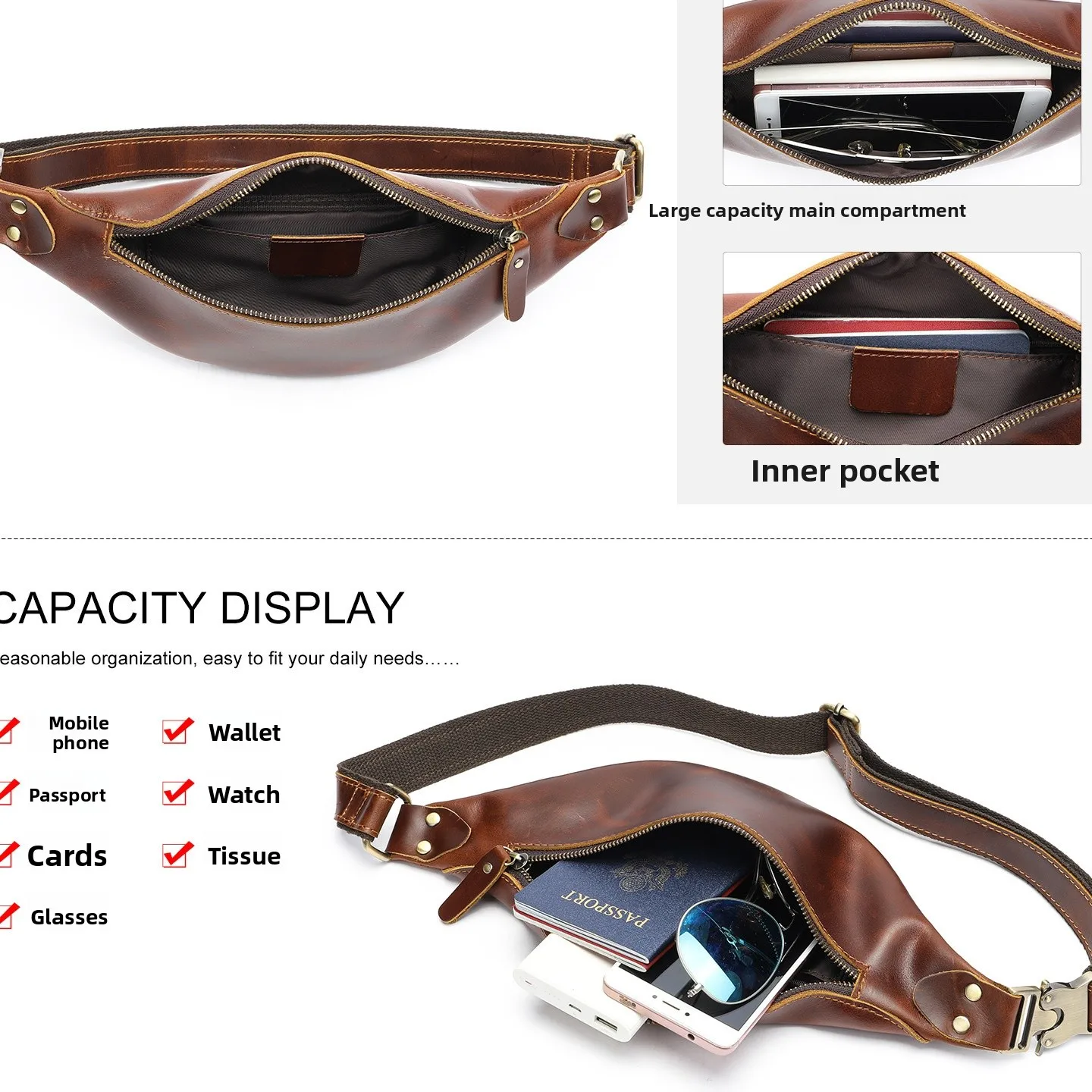 Осенне-зимняя мужская поясная сумка из натуральной кожи, спортивная многофункциональная замшевая сумка для мобильного телефона, китайское производство