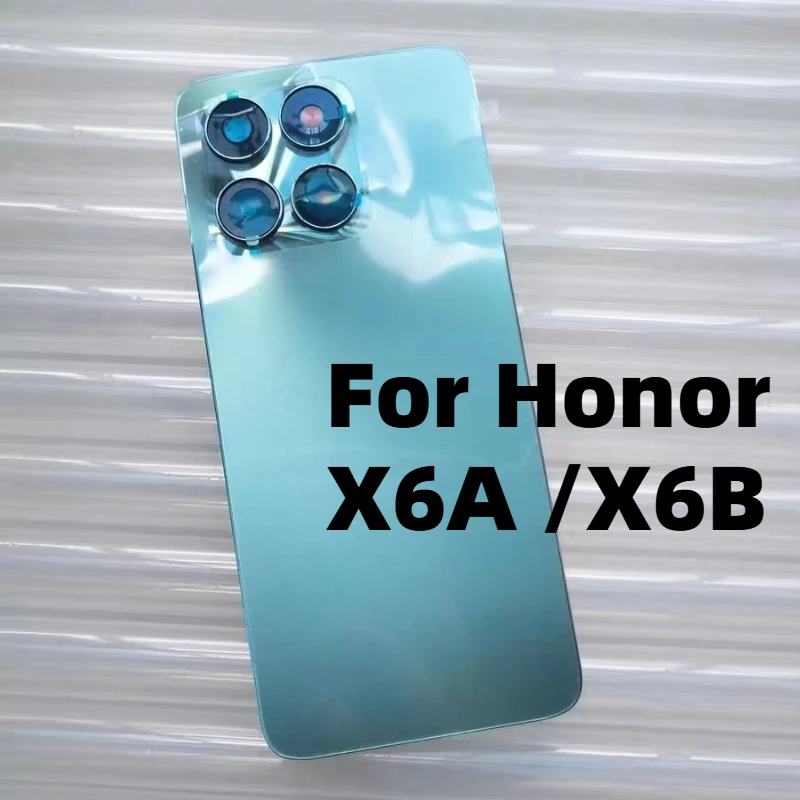 Сменная задняя крышка для Housing Back No Logo For Honor X6A X6B , корпус батареи с держателем камеры, детали для ремонта