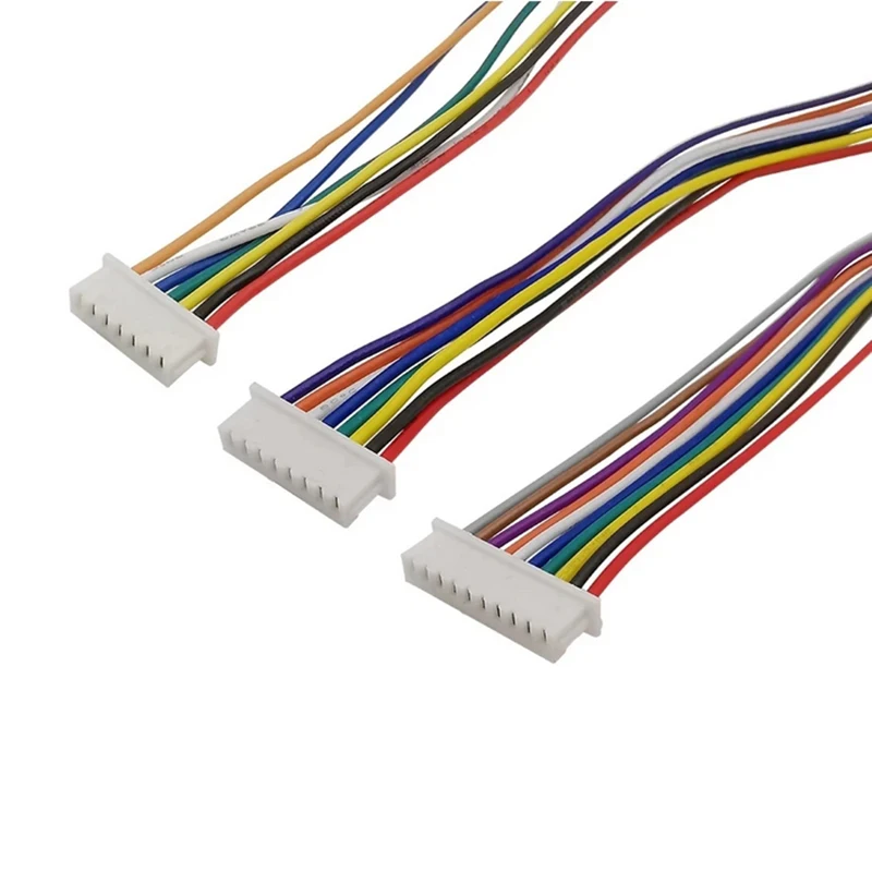 Conector de Cable de enchufe hembra JST 1,25, 10 piezas, 1,25mm, 2/3/4/5/6/8/Pin, 10CM, 15CM, 20CM, 30CM