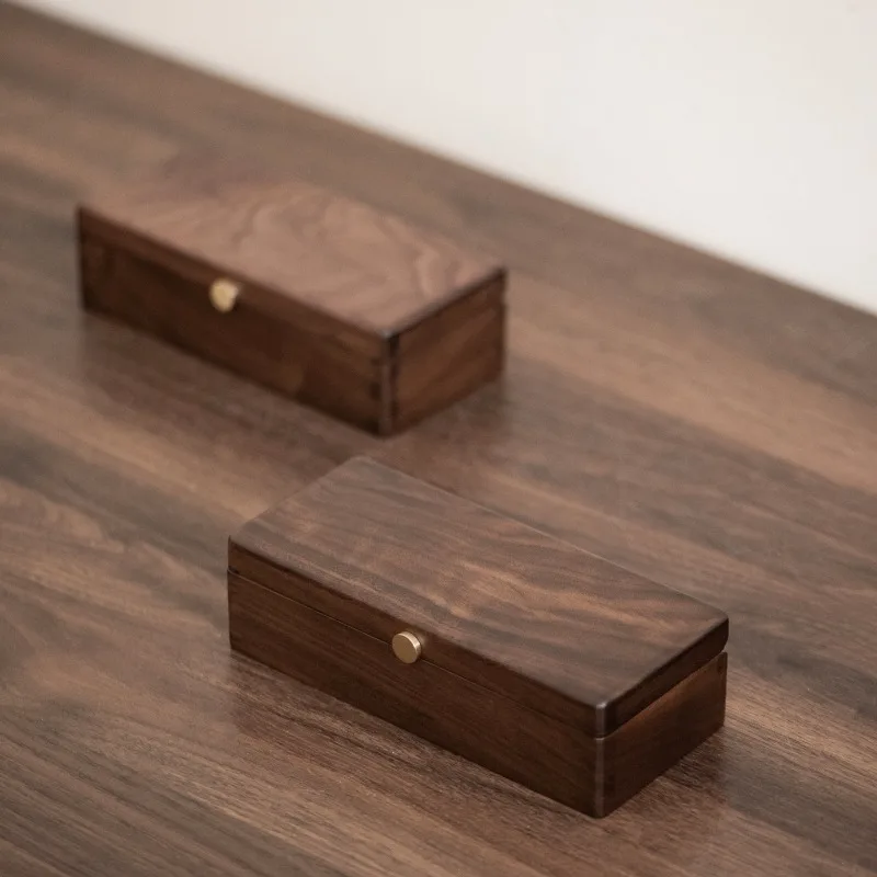 

‌Magnetic-Seal Wood Box,Vintage Desk Organizer for Stationery,Custom Storage Chest,Premium Display Container‌