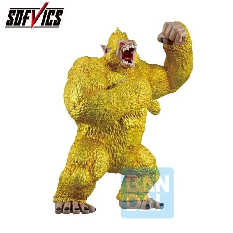 In Stock 100% Original Bandai Ichiban Kuji Dragon Ball Vs Rival Showdown Last Prize Golden Great Ape 2.0 Figure Anime Model Gift view 3