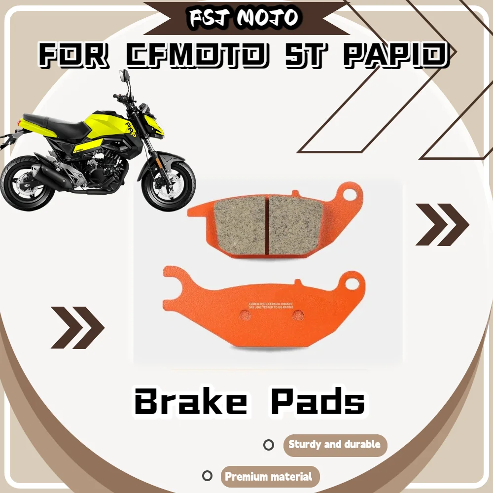 For ST PAPIO Ceramic Super Alloy Brake Pads Low Wear Loss Long Lifespan Stable Friction For Cold & High Temp Brake Pads