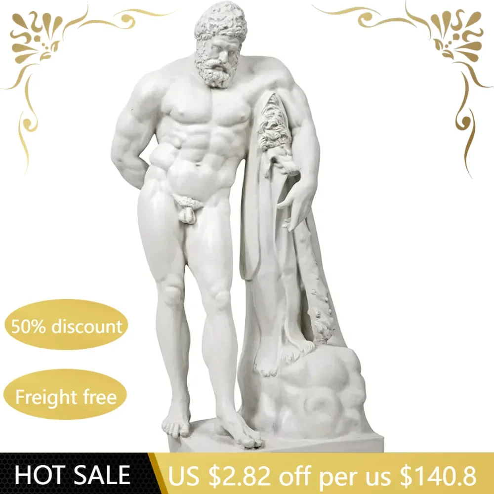 

NG32438 Farnese Hercules Roman Garden Statue Sculptures & Figurine Polyresin Home Decoration 30 Inch Antique StoneFreight Free