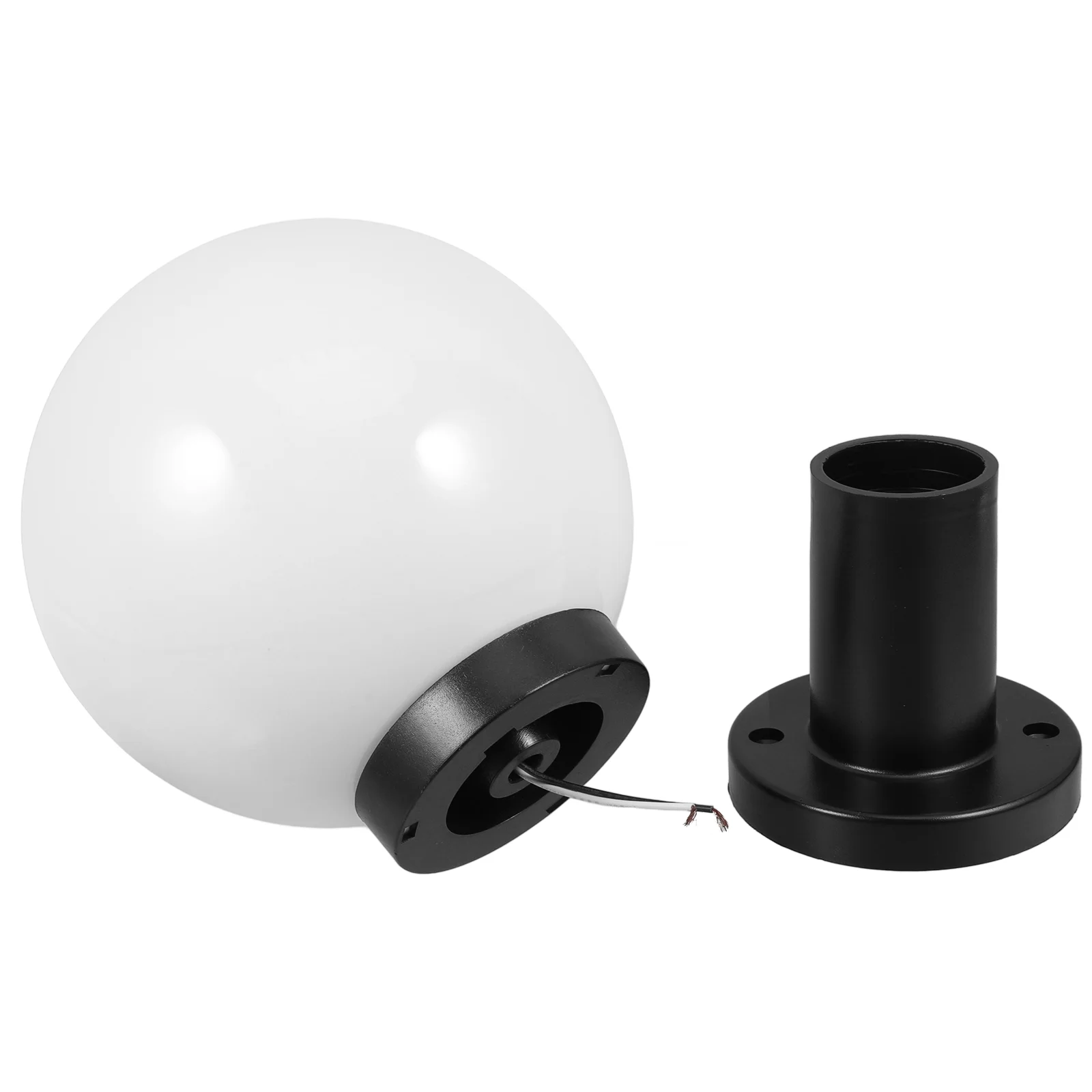 

Outdoor Patio Lights Fence Covers Solar Lamp Post Ball Globe Bulbs Acrylic Posts for outside Sconce Shade