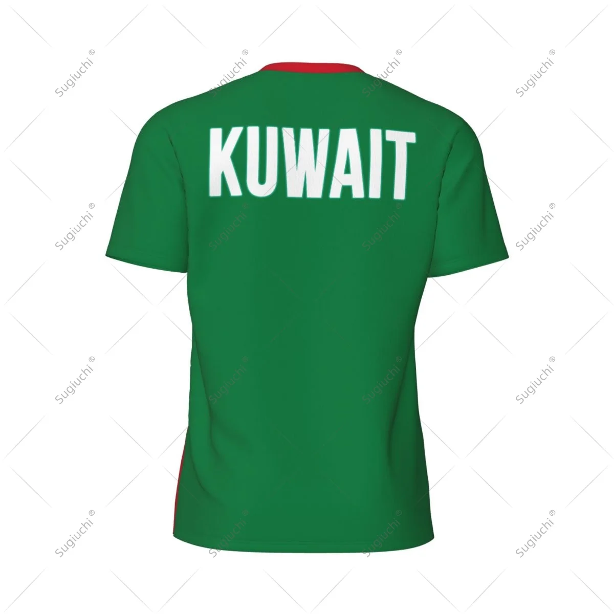 Kuwait Flag Men Sports T-shirt Women Tees jersey for Soccer Football Running Bike Tennis Fitness Fans view 4