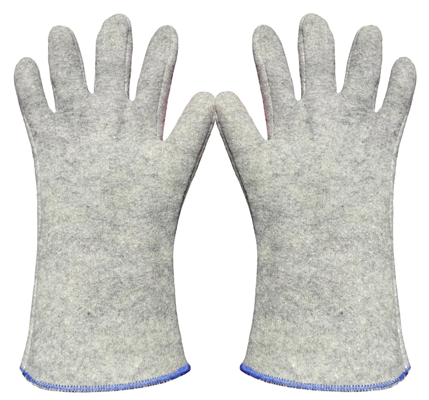 

Heat Retardant Work Gloves 572F High-Temperature Fire Proof Gloves Aluminum Foil Grill Anti-scalding