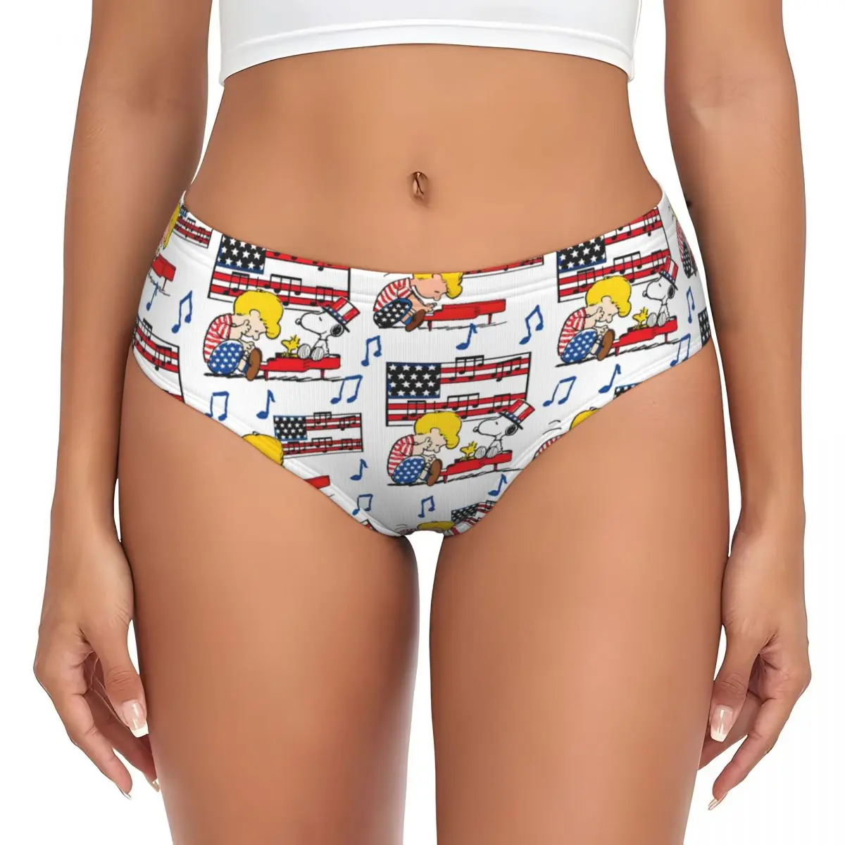 カスタム女性ピーナッツ S-Snoopyes 漫画パンティー下着女性通気性マンガブリーフパンツ