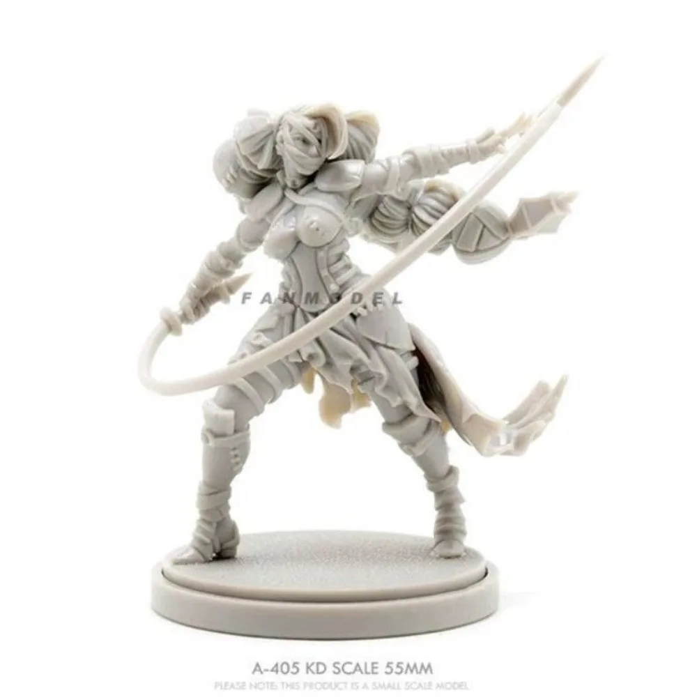1/48 38mm Heavy Armored Warrior, Undead Skeleton Warrior Resin Blank Model DIY Coloring 3D Printed Miniature Figurine