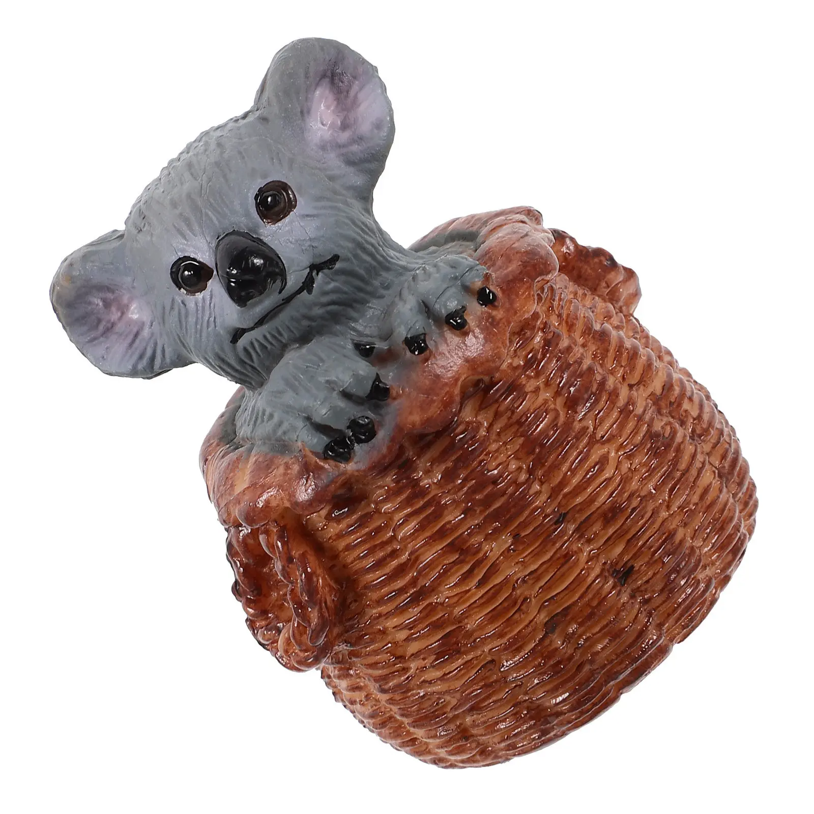 

Мультяшная фигурка коалы: изящное и компактное украшение для рабочего стола, автомобиля, сада. Реалистичная миниатюрная фигурка животного для ландшафтного дизайна.