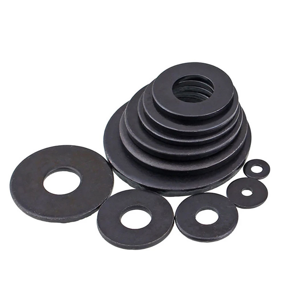 

Black Grade 8.8 Carbon Steel Flat Washer Plain Gasket Pad M2 M2.5 M3 M4 M5 M6 M8 M10 M12 M14 M16 M18 M20 M22 M24 M27 M30