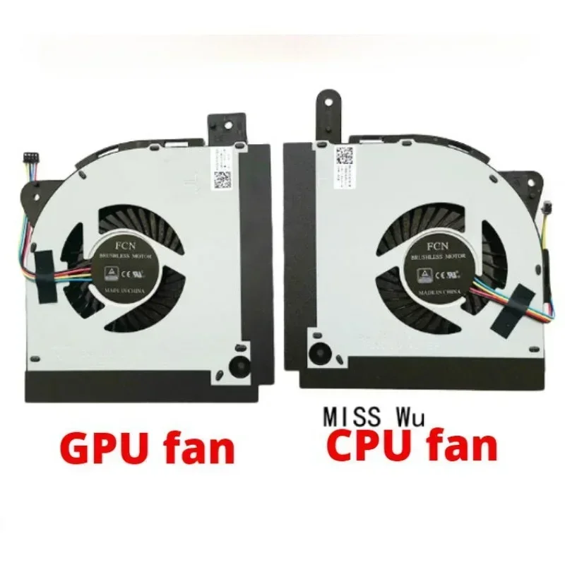 FORLaptop CPU GPU cooling fan cooler radiator for Asus ROG 2s g703v g703v g703vi g703v g703gs 13nb0eu0p07011 �   DC 12V