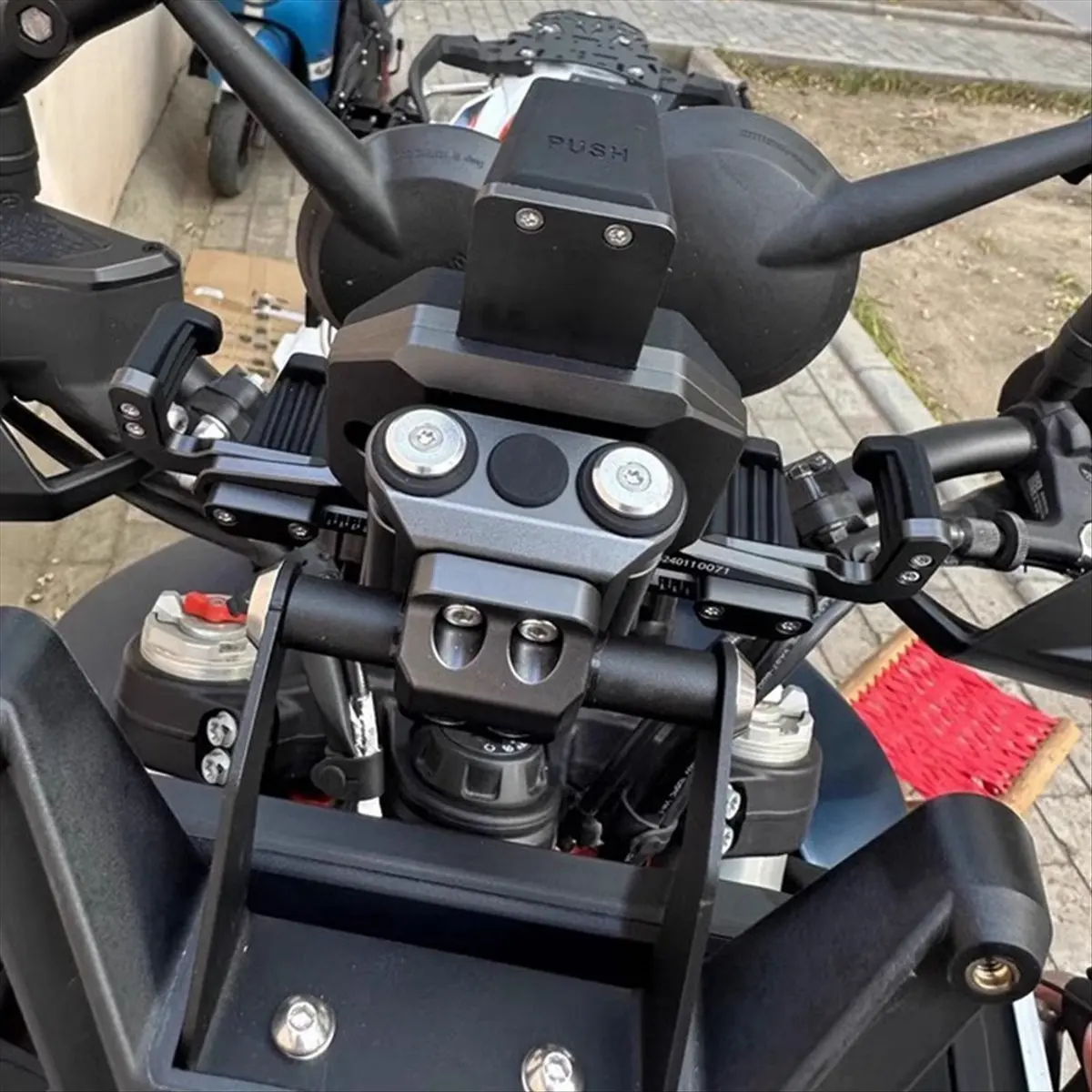 Super Sale Motorcycle Phone Navigation Mount Bracket Handlebar Bar Extension Stand Holder for 790 890 Adventure ADV R 2024- 12MM