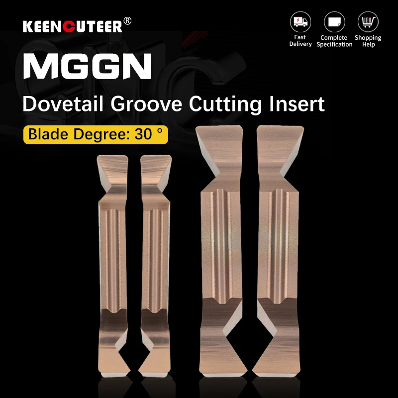 Dovetail Grooving Cutter Coated Face CNC Cutting Tools Carbide Slotted Inserts Lathe Tools MGGN200/250/300/400