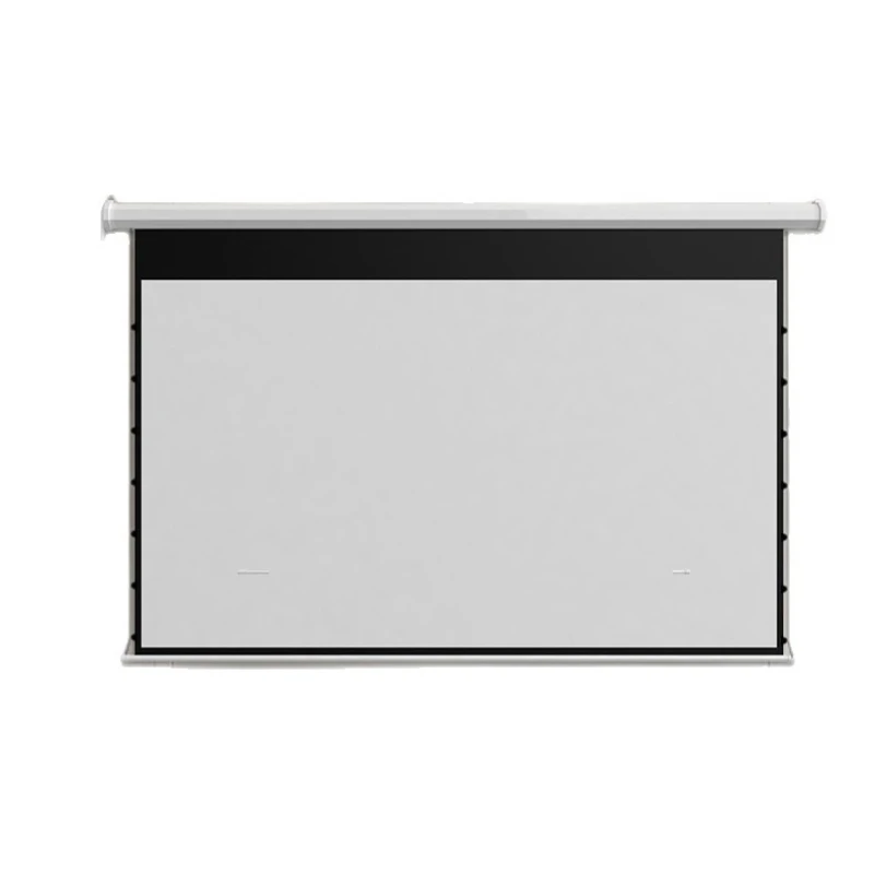 Electric pull wire projection curtain octagonal shell hotel home office remote control lifting concealed pull wire curtain