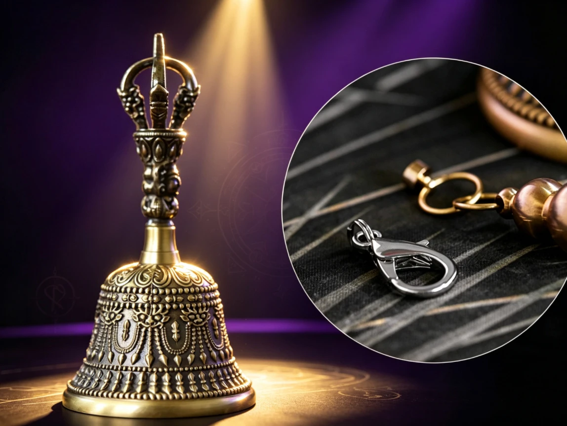 Ring Into Bell Magic Trick Borrowed Ring Vanish and Appearance Impossible Location Ring Transfer Close Up Street Magic Props