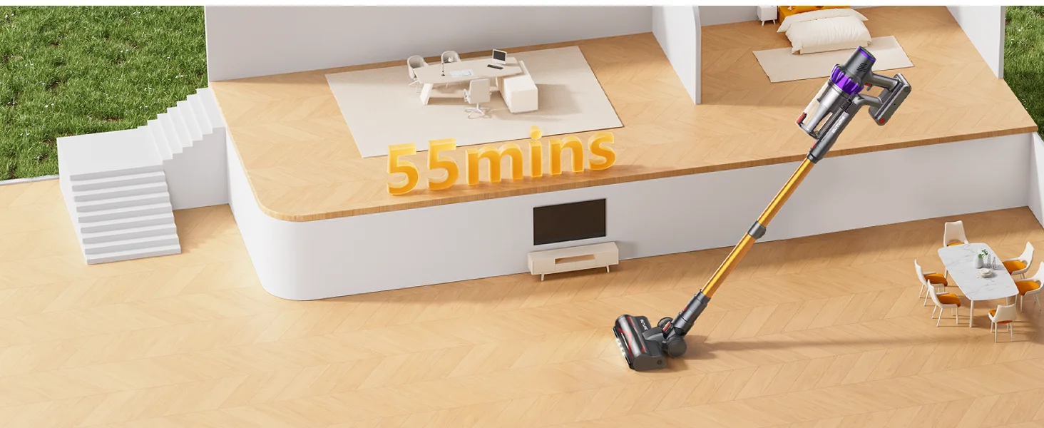 BUTURE VC80 500 W 48 kPa Saugleistung, kabelloser kabelloser Handstaubsauger für Haushaltsgeräte, 1,5 l Staubbecher, abnehmbarer Akku – Detail 5