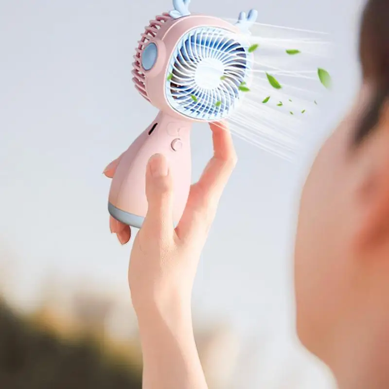 Summer Cool Pocket Fan USB Rechargeable Small Pocket Fan Desktop Fan Electric Fan Mini Fan 3 Speed Wind For Walk Picnic Camping